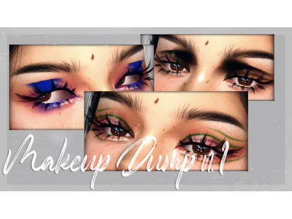 Alpha Makeup Dump n1 by EvellSims - The Sims 4 Custom Content