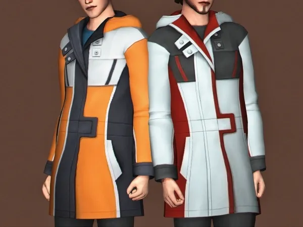 Maxis Match Patience Coat by adrienpastel - The Sims 4 Custom Content