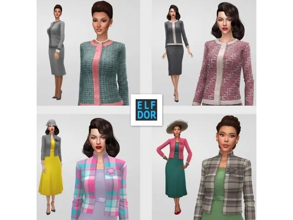 Maxis Match September collection 2 Vintage vs Urban by elfdor - The Sims 4 Custom Content