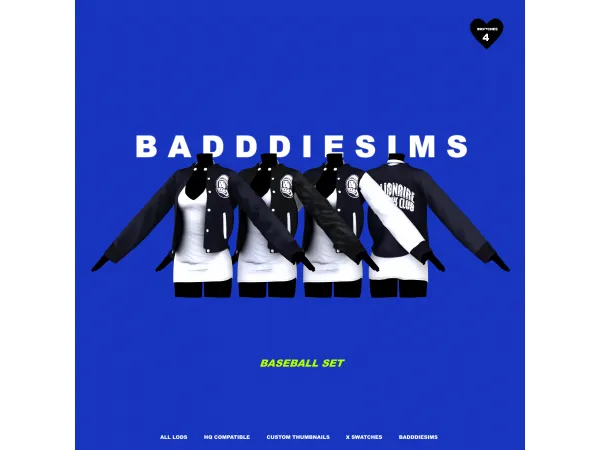 Alpha BASEBALL SET by simsfinds - The Sims 4 Custom Content