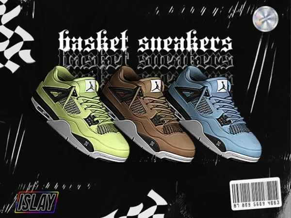 Alpha islay basket sneakers am af by cuzislay - The Sims 4 Custom Content