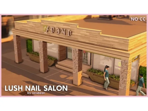 Maxis Match Lush Nail Salon by simsfinds - The Sims 4 Custom Content