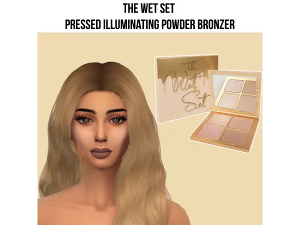 Mix KYSHADOW TAKE ME ON VACATION ILLUMINATING POWDER by fifthscreations - The Sims 4 Custom Content