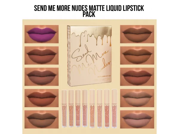 Mix KYSHADOW TAKE ME ON VACATION LIP KIT - The Sims 4 Custom Content