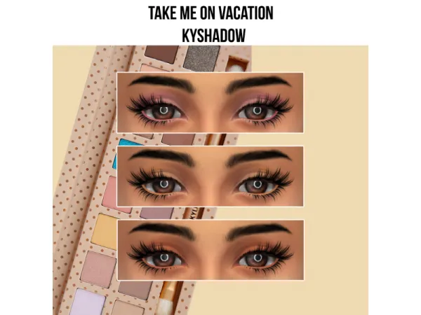 Mix KYSHADOW TAKE ME ON VACATION PALETTE by fifthscreations - The Sims 4 Custom Content
