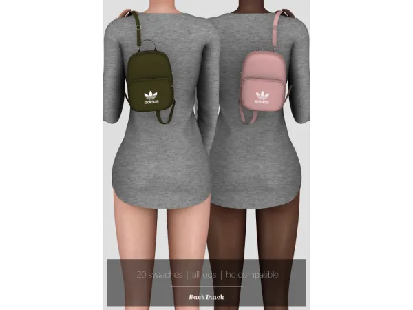 Alpha Adidas Mini Bag by BackTrack - The Sims 4 Custom Content