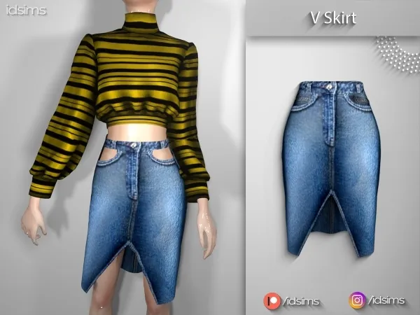 Alpha Cropped Sleeves by polygoncouture - The Sims 4 Custom Content
