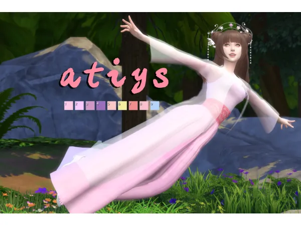 Alpha atiysHanfu sims by simsfinds - The Sims 4 Custom Content