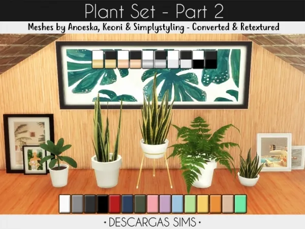 Maxis Match Plant Set Part 2 by descargassims - The Sims 4 Custom Content