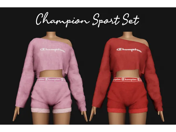 Alpha Champion Sport Set by simmerkatex - The Sims 4 custom content
