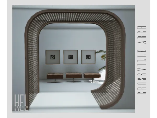 Alpha Crossville Arch (Public access) by simsfinds - The Sims 4 Custom Content