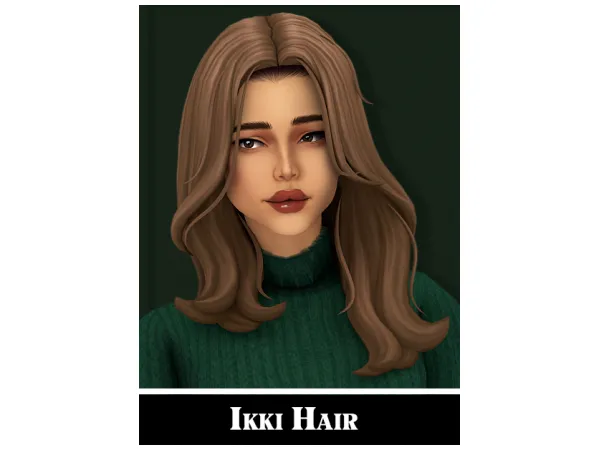 Maxis Match Ikki Hair by simsfinds - The Sims 4 Custom Content