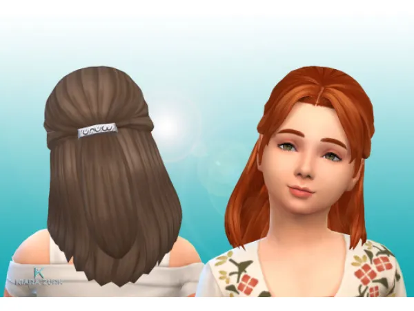 Maxis Match Lilith Hairstyle for Girls by simsfinds - The Sims 4 Custom Content