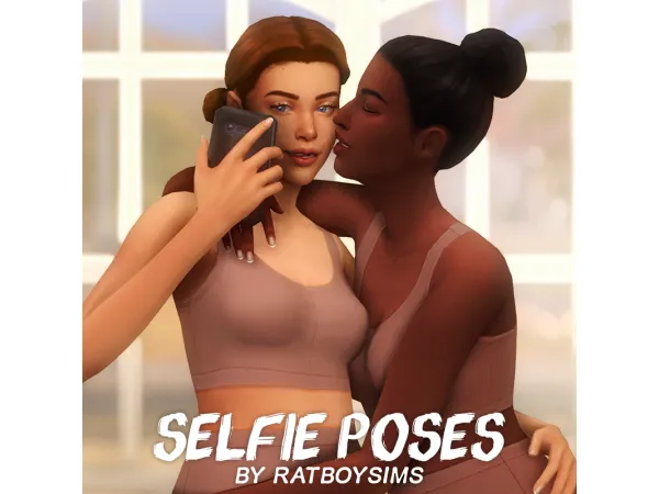 Mix selfie poses by simsfinds - The Sims 4 Custom Content