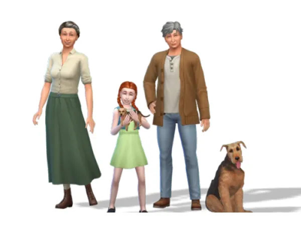 Maxis Match The Cuthberts Household Download No by simsfinds - The Sims 4 Custom Content