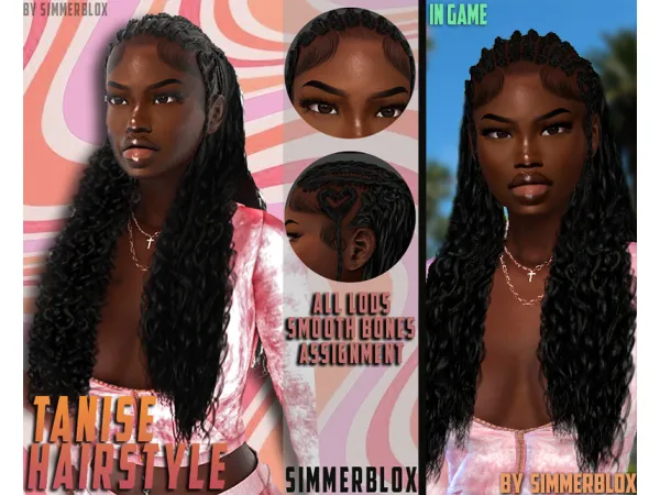 Alpha Tanise 45 by simsfinds - The Sims 4 Custom Content