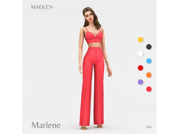 Maxis Match Marlene Outfit by Madlen - The Sims 4 Custom Content