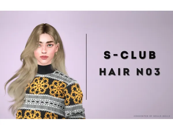 S Club Hair N03 by simsfinds - The Sims 3 Custom Content