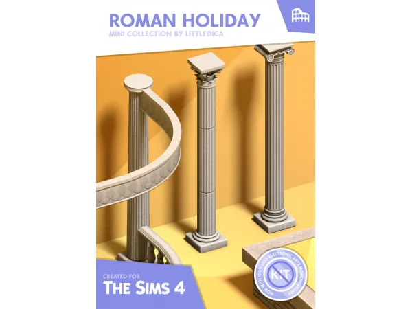 Mix Roman Holiday Mini Collection by littledica - The Sims 4 Custom Content