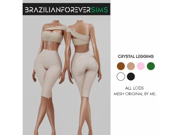 Alpha CRYSTAL LEGGING - The Sims 4 Custom Content