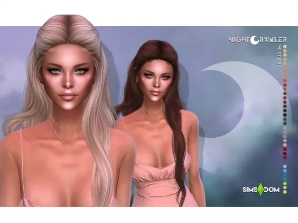 Alpha nightcrawler mystery hair by nightcrawler - The Sims 4 Custom Content