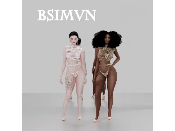 Alpha Sexy Swimsuit ver 1 First collection of mine by BSIMVN - The Sims 4 Custom Content