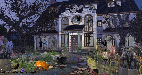 Mix Tanitas8 Ghost House by simsfinds - The Sims 4 Custom Content