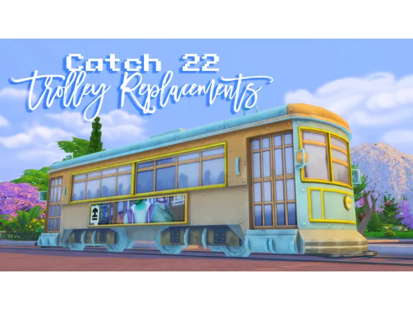 Maxis Match Willow Creek Trolley [Default Recolours] by simsfinds - The Sims 4 Custom Content