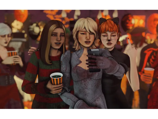 Maxis Match halloween party deco sims by simsfinds - The Sims 4 Custom Content