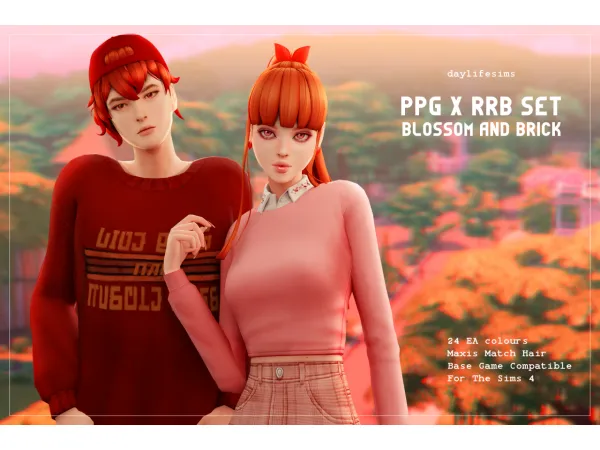 Maxis Match BLOSSOM HAIR by simsfinds - The Sims 4 Custom Content