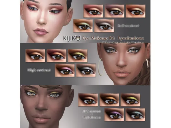 Mix Eye Make up Kit - The Sims 4 Custom Content