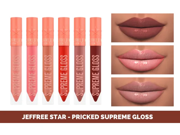 Mix JEFFREE STAR PRICKED SUPREME GLOSS by fifthscreations - The Sims 4 Custom Content