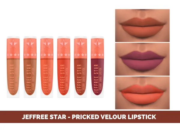 Mix JEFFREE STAR PRICKED VELOUR LIPSTICK by fifthscreations - The Sims 4 Custom Content