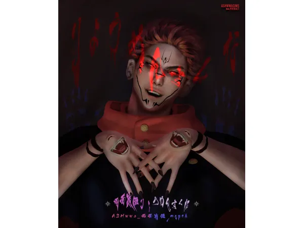 Alpha ASHwwa mouth by ASHwwa - The Sims 4 Custom Content