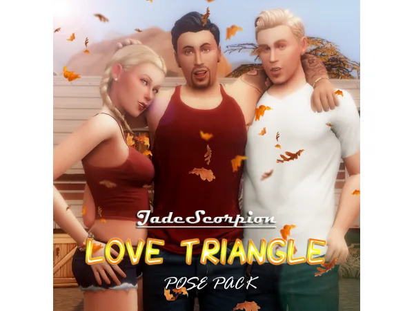 Maxis Match Love Triangle Sims by simsfinds - The Sims 4 Custom Content