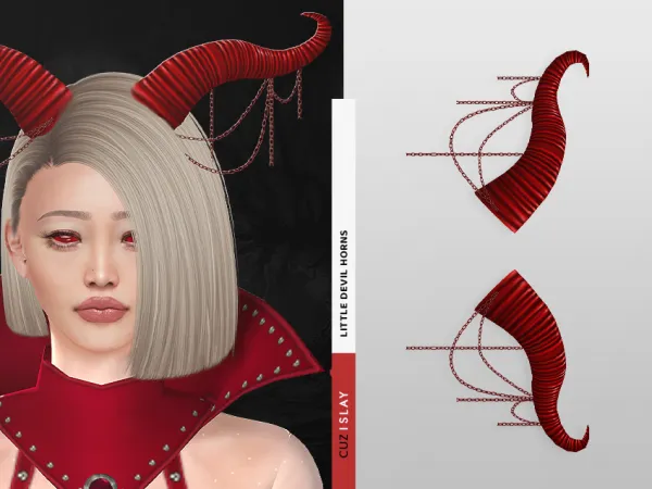 Alpha Little Devil Horns by cuzislay - The Sims 4 Custom Content