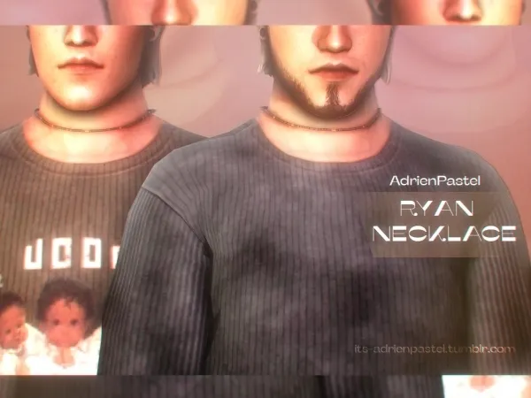 Maxis Match Ryan Necklace by adrienpastel - The Sims 4 Custom Content