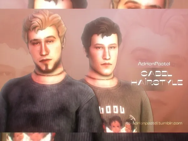 Maxis Match Cabel Hairstyle by adrienpastel - The Sims 4 Custom Content