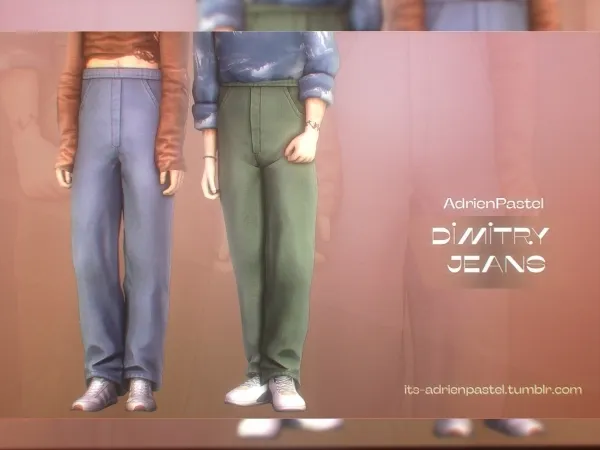 Maxis Match Dimitry Jeans by adrienpastel - The Sims 4 Custom Content