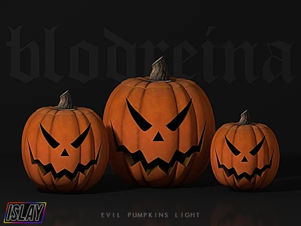 Alpha Evil Pumpkins Light - The Sims 4 Custom Content