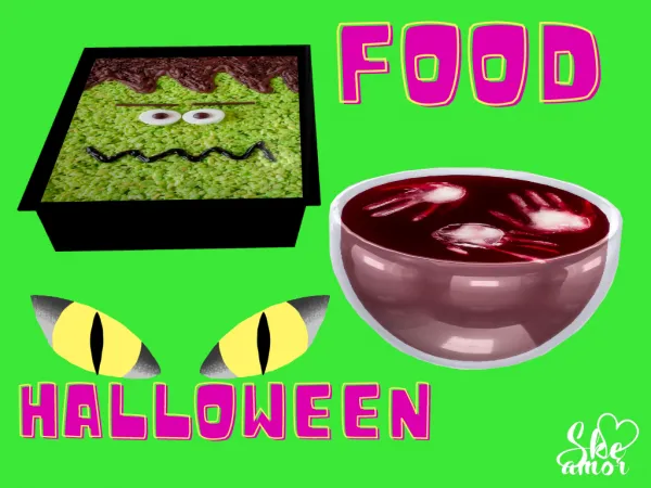 Maxis Match Food Halloween by Skeamor - The Sims 4 Custom Content