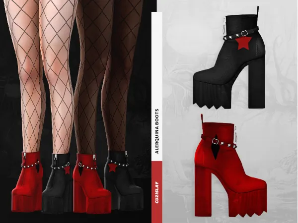 Alpha Alerquina Boots - The Sims 4 Custom Content
