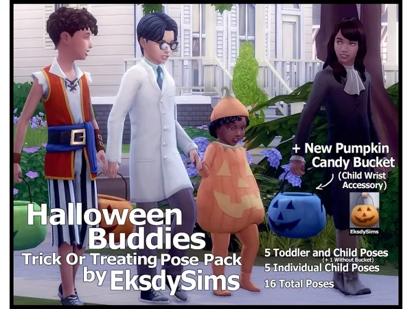 Maxis Match Halloween Buddies by simsfinds - The Sims 4 Custom Content