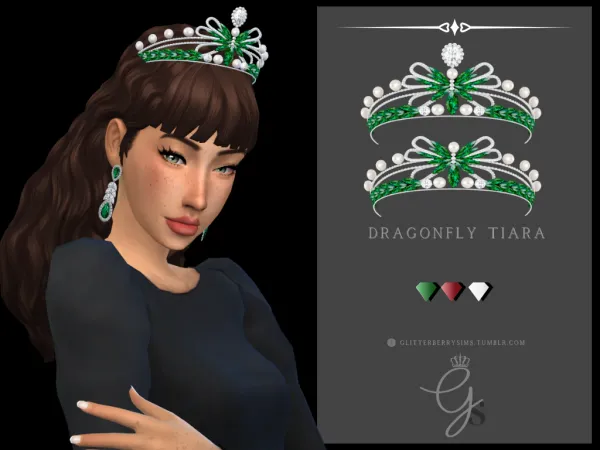 Maxis Match DragonFly Tiara by simsfinds - The Sims 4 Custom Content