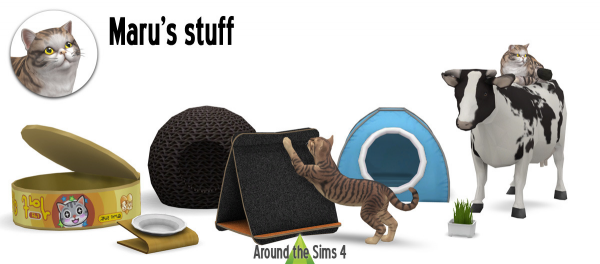 Maxis Match Around Marus Stuff for cats by simsfinds - The Sims 4 Custom Content