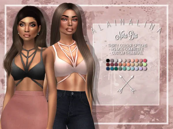 Maxis Match Nora Bra by alainalina - The Sims 4 Custom Content