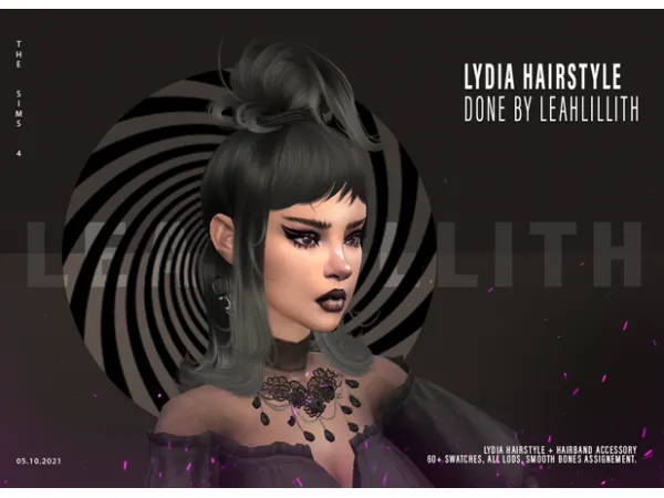 Alpha PM Lydia Hairstyle by LeahLillith - The Sims 4 Custom Content