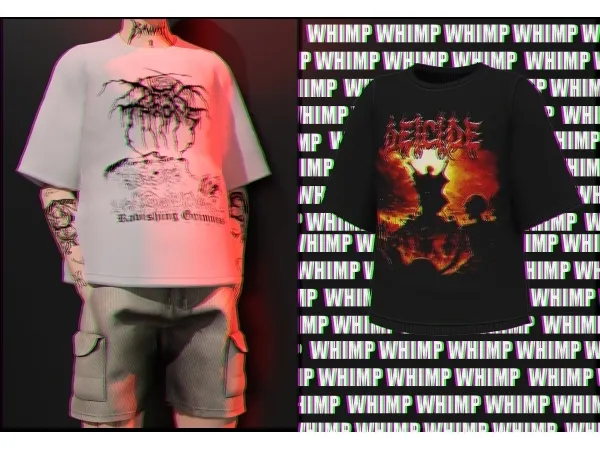 Deicide shirt x cargo shorts