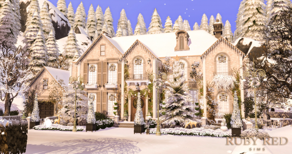 Mix Snowy Christmas by simsfinds - The Sims 4 Custom Content