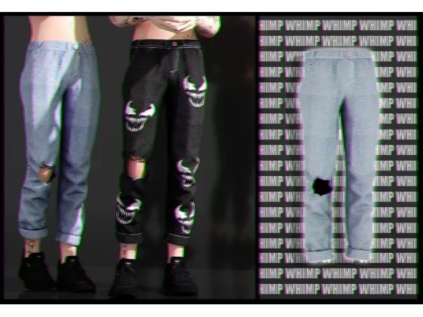 Alpha venom jeans whimp 1337 by whimp - The Sims 4 Custom Content
